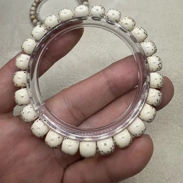 海南原生态大留白河豚星月菩提单圈手串盘玩文玩佳品