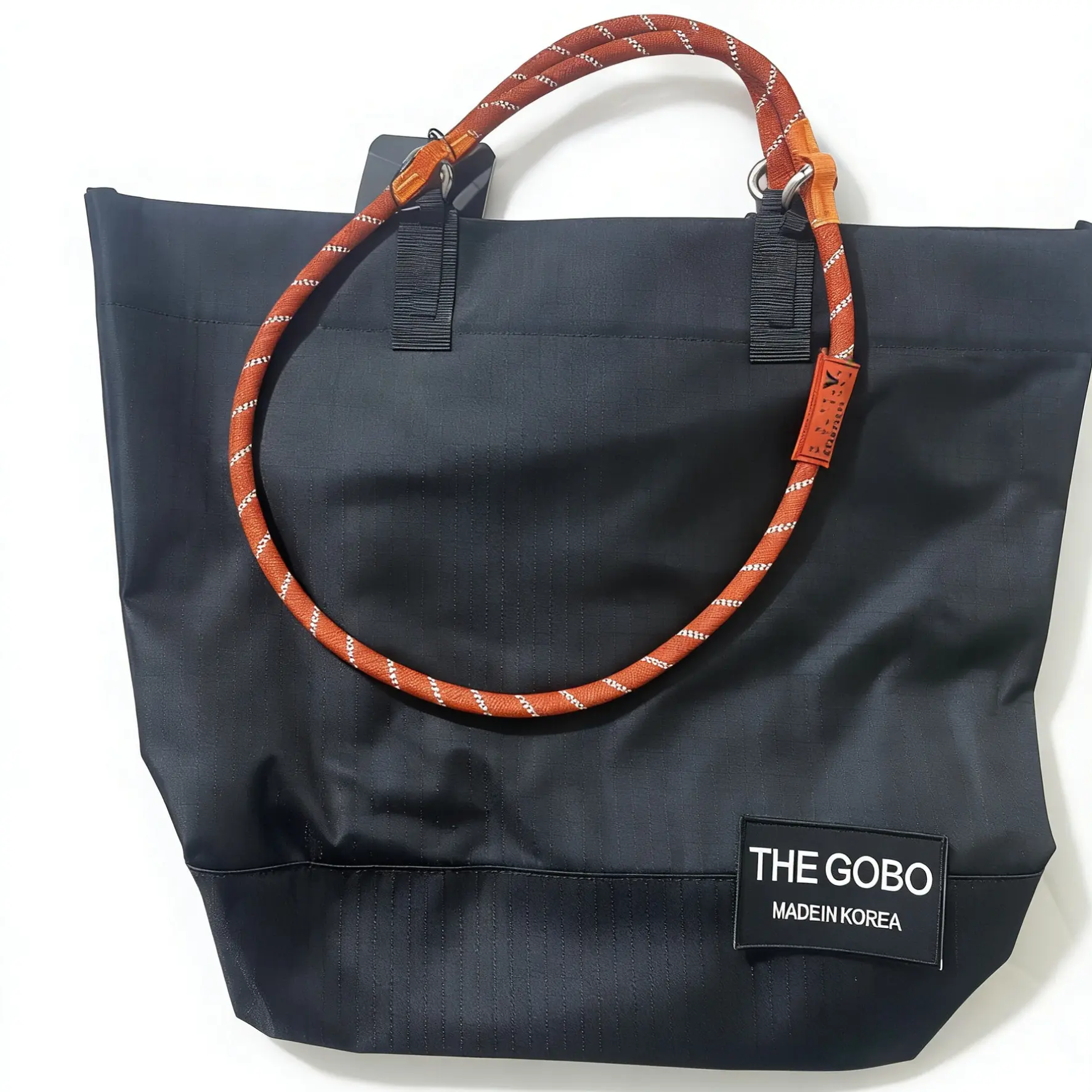 休闲潮流简约大容量户外防水尼龙托特包