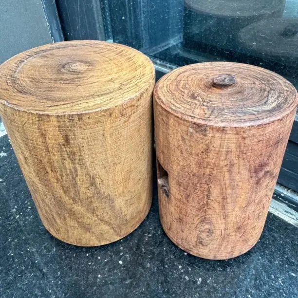 首饰盒/箱 首饰盒中式收纳盒木纹茶几时尚木笔筒电脑椅办公创意