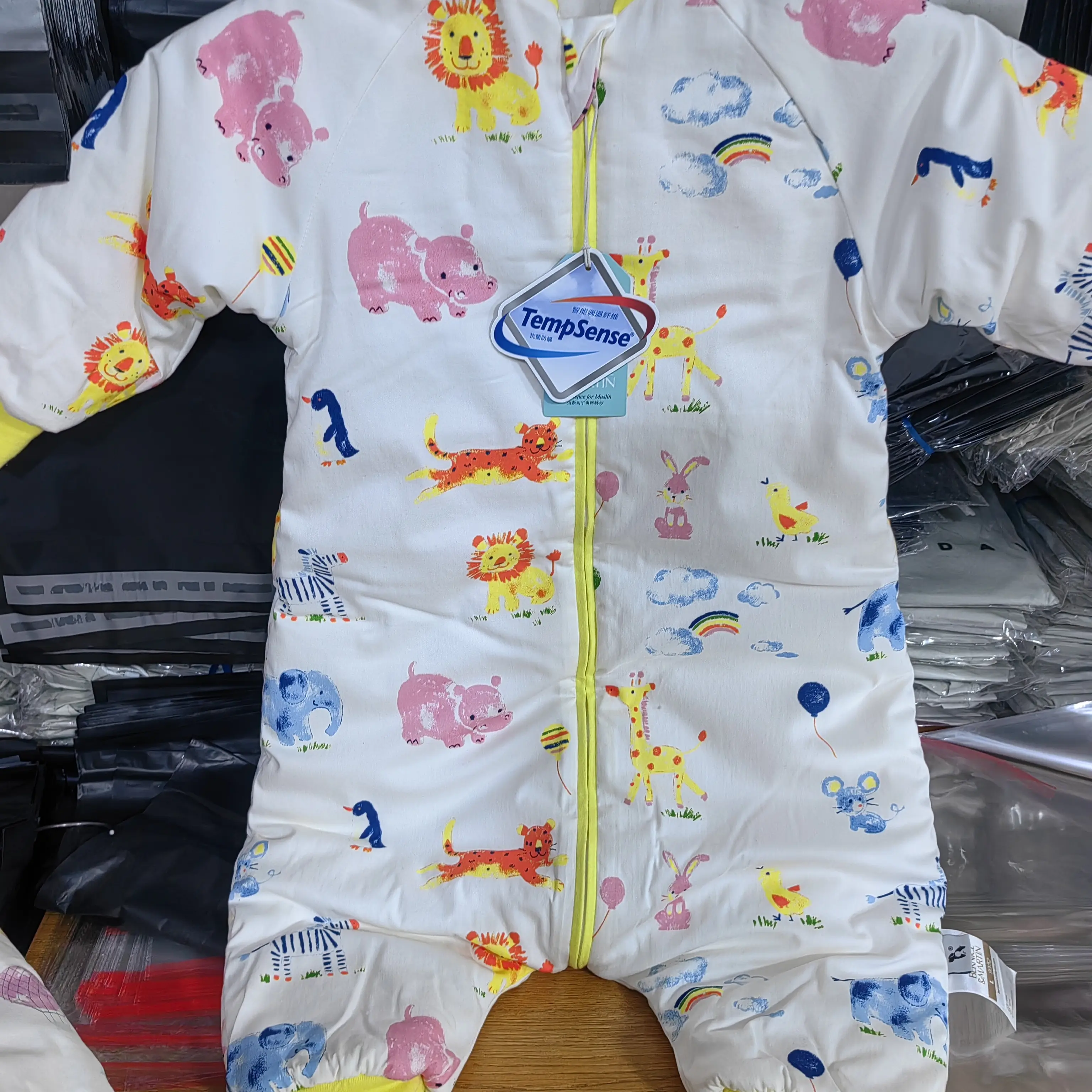 秋冬纯棉加厚婴儿分腿睡袋恒温保暖防踢被