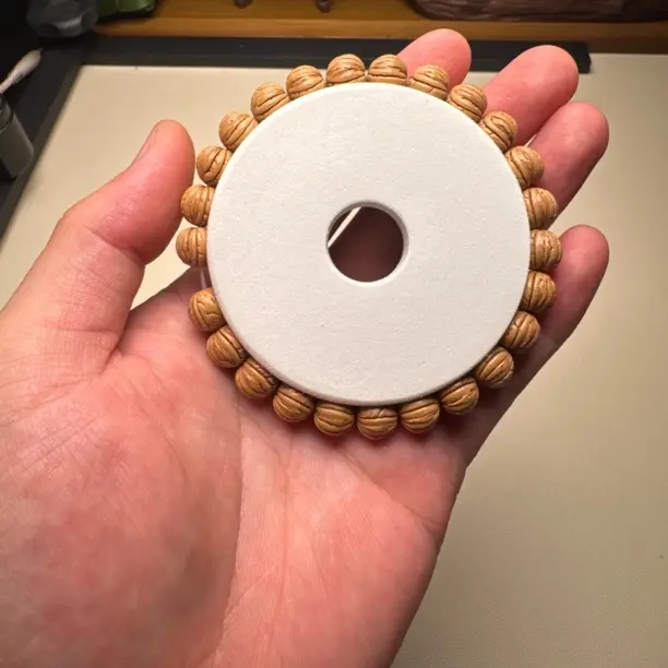 9.5尺寸野生小籽桃核宽脐