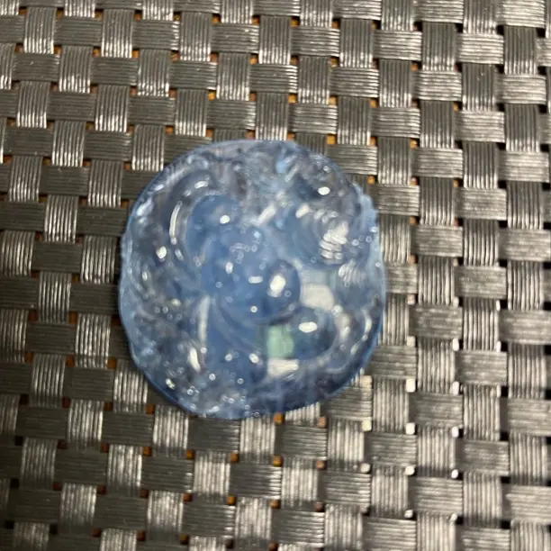 海蓝宝手工雕刻年年有鱼