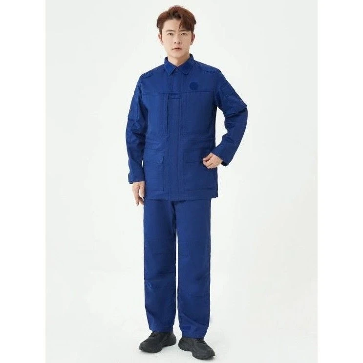冬季作训服加厚长袖火焰蓝套装春秋消防夏季工作服户外耐磨训练