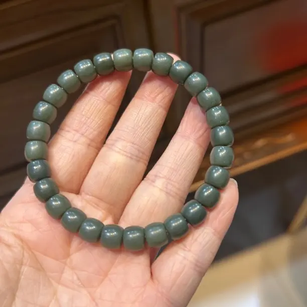 直切手串沙枣青蓝调玉质细腻男女款