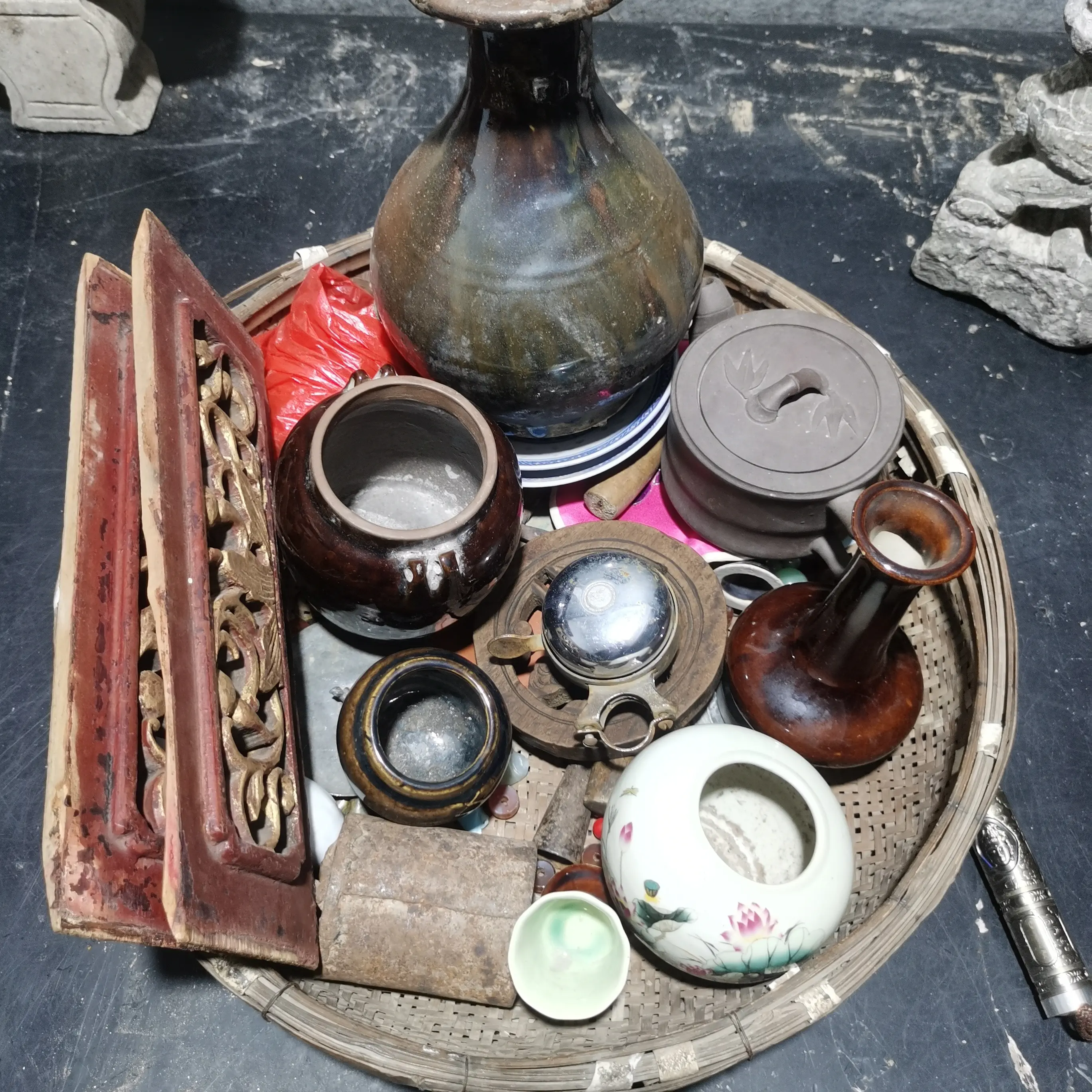 茶周边陶瓷器花瓶