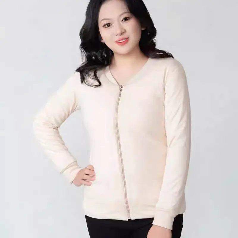 手工制作的蚕丝保暖衣女士女款