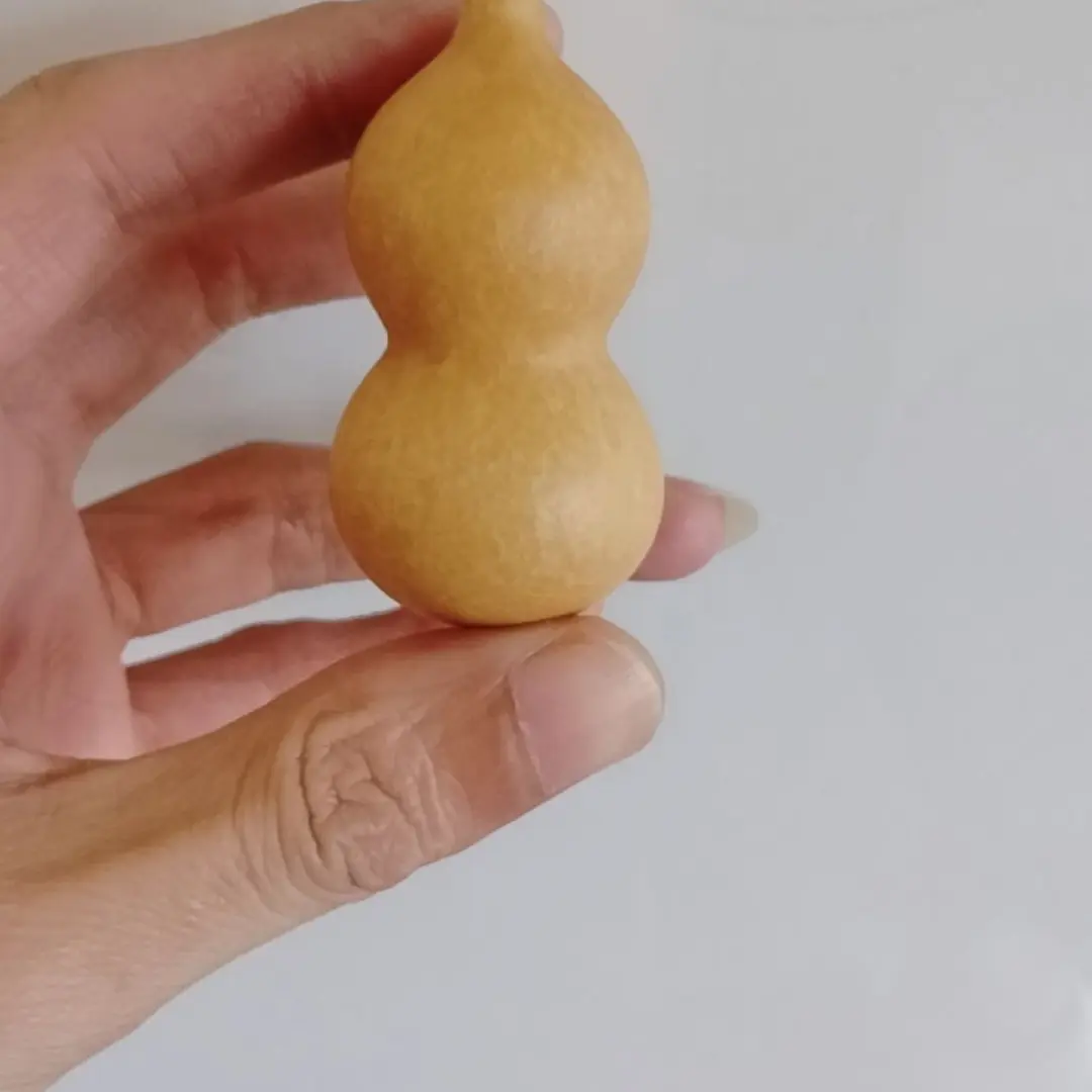 天然小葫芦手把件文玩盘玩手捻葫芦皮质