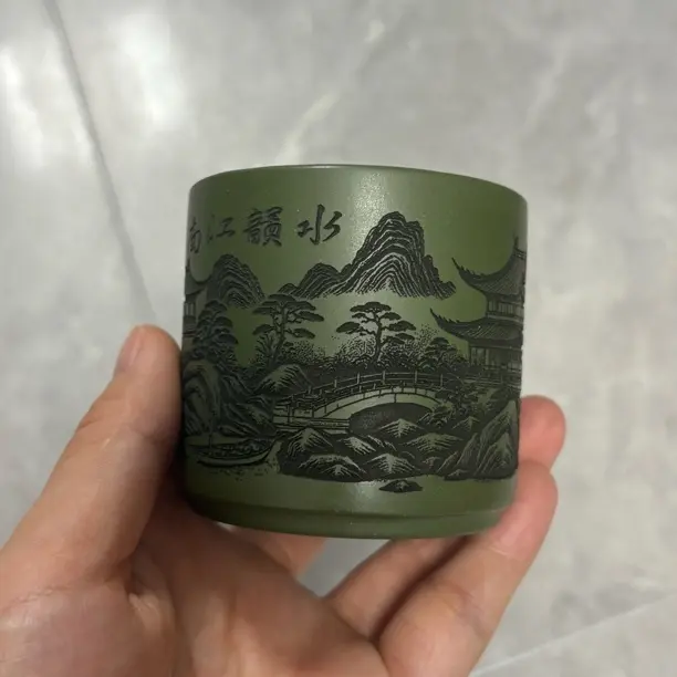 宜兴紫砂主人杯瑕疵处理介意勿拍