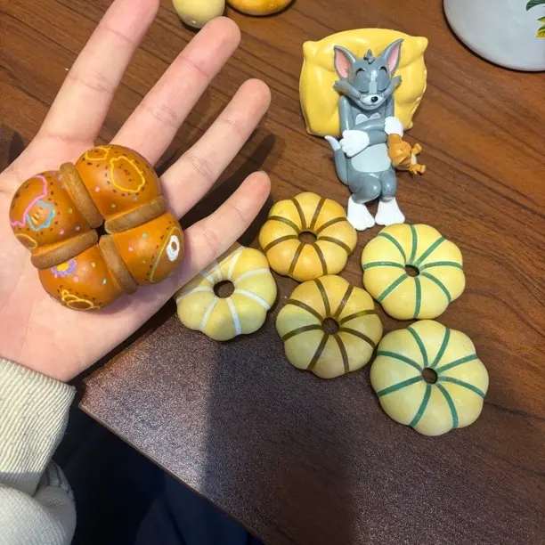 葫芦甜甜圈手把件平安扣天然手工编制链接