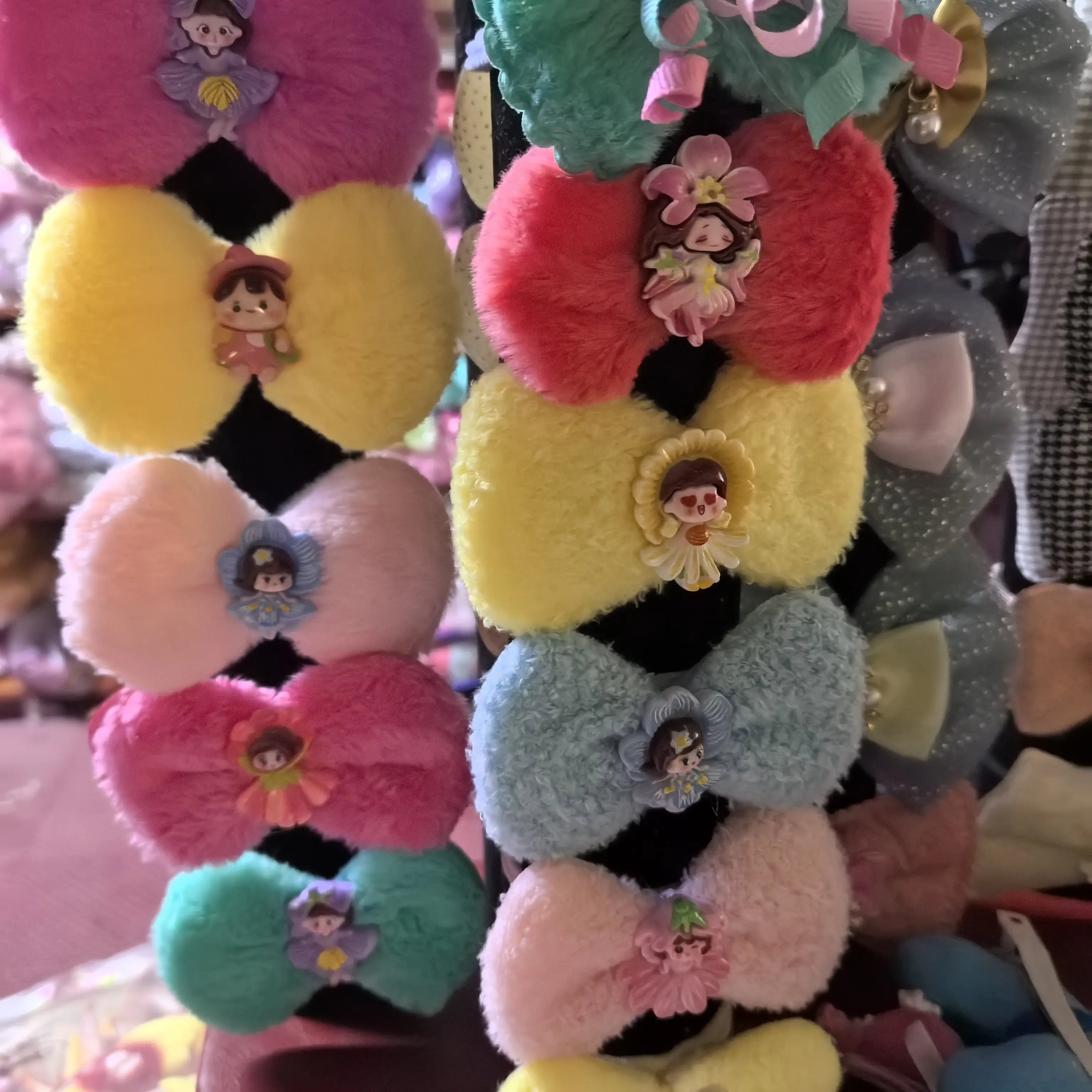 新款红色可爱卡通儿童发饰适合节日佩戴