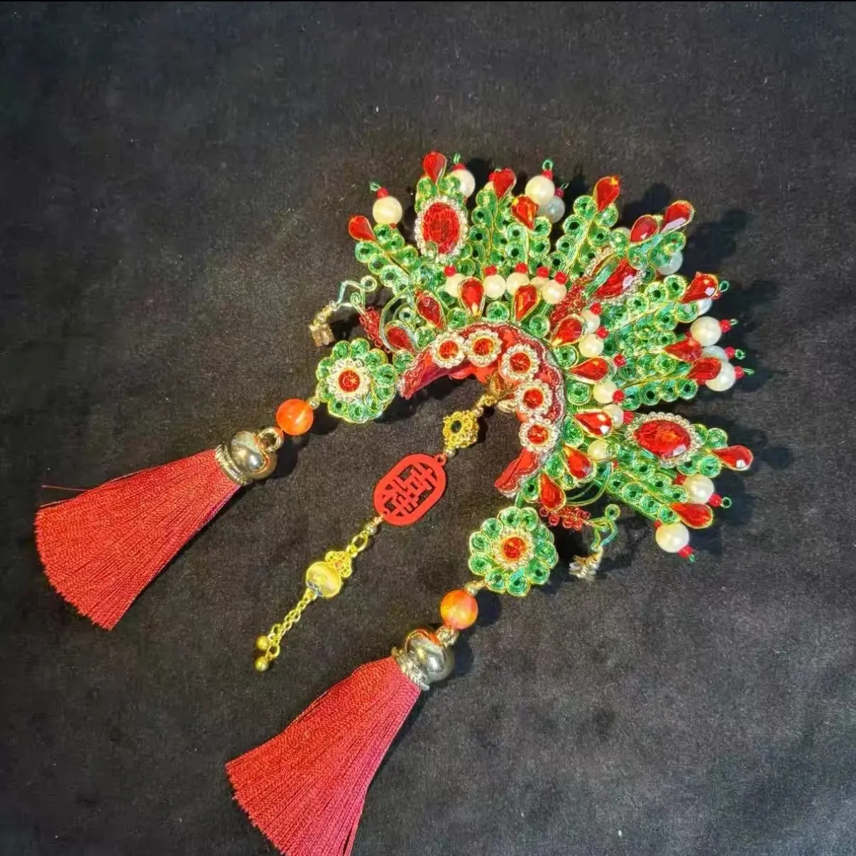 （千岁）国潮文创非遗手工掐丝凤冠冰箱贴旅游纪念创意礼物