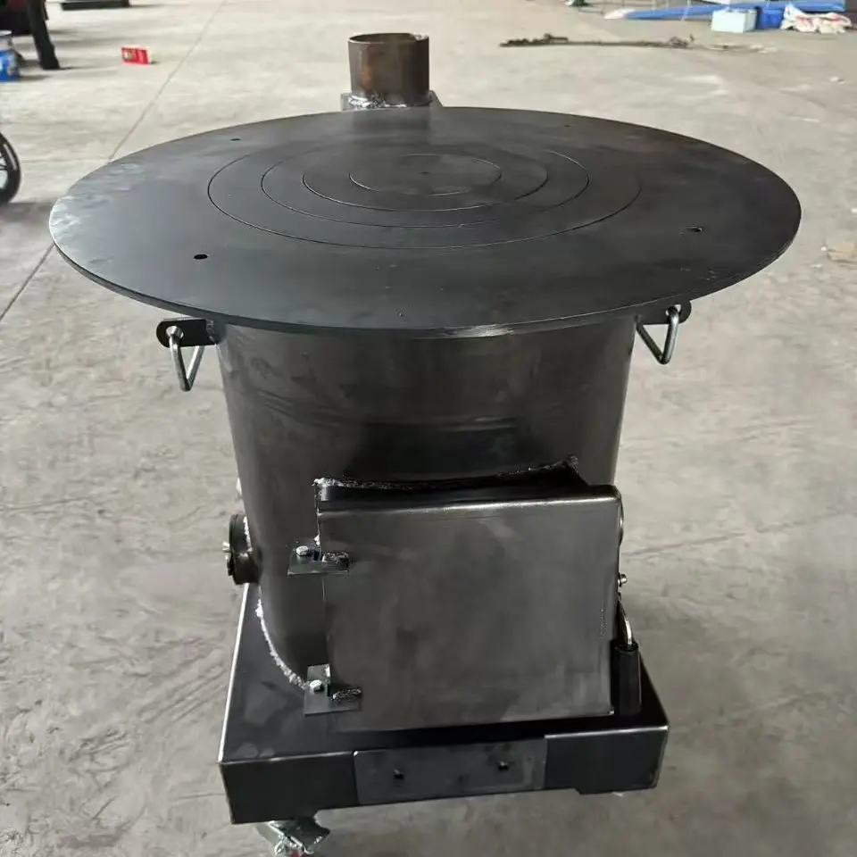 50面273内胆加装1米碳钢桌面带底座柴煤两用加重型无烟气化炉
