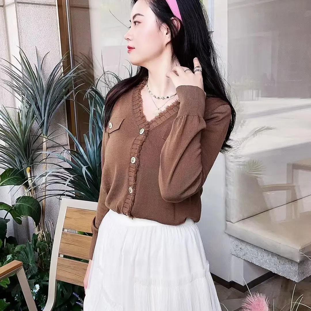 显瘦羊毛针织衫气质时尚百搭女士