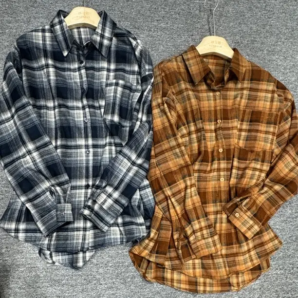 【妙女郎】美式复古格子衬衣外套