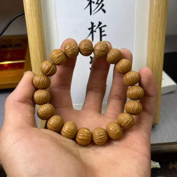 全品无泡药染色1.4尺土豪猴头核桃文玩手串