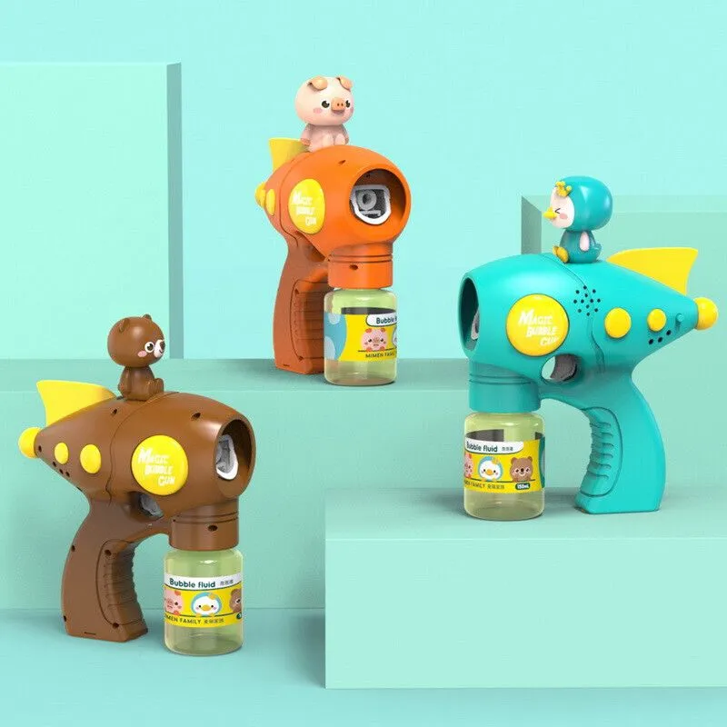 玩具电动泡泡机泡泡枪自动大吹泡泡机玩具泡泡棒水枪泡泡水