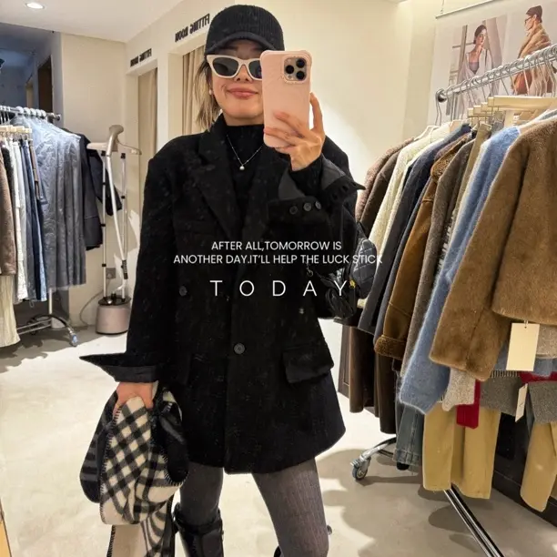 双面冬季大衣时尚百搭外套