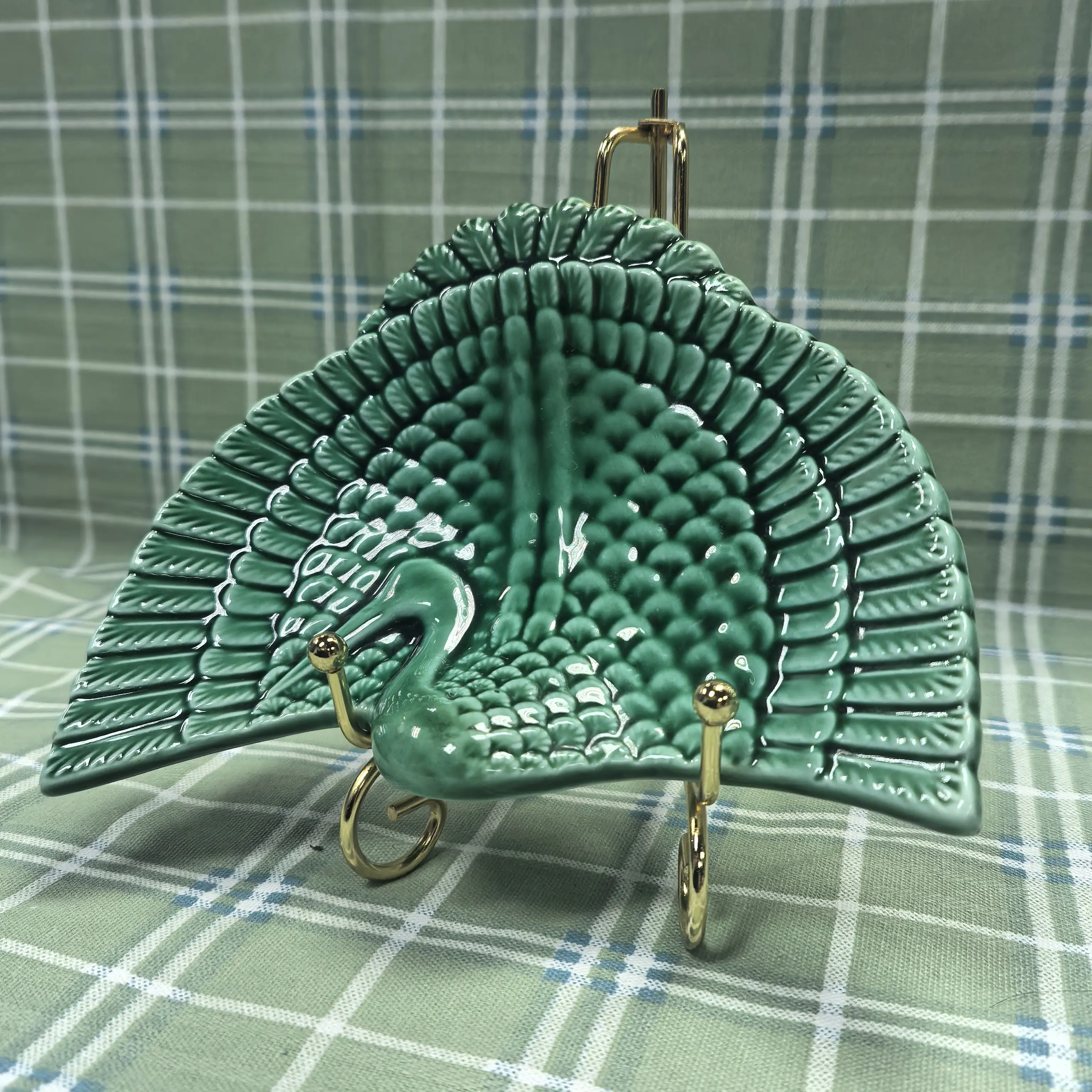 新款编织芭蕉扇绿色古典舞表演舞蹈扇