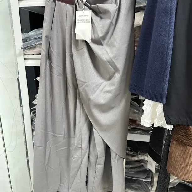 时尚宽松设计感美式复古衬衫阔腿裤套装早秋新款