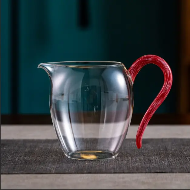 玉见·尚鸿凤尾公道杯分茶杯玻璃杯-高款