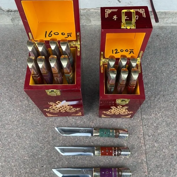 红木柄手把肉刀牛扒小刀切肉野餐锋利家用不锈钢厨房工艺刀