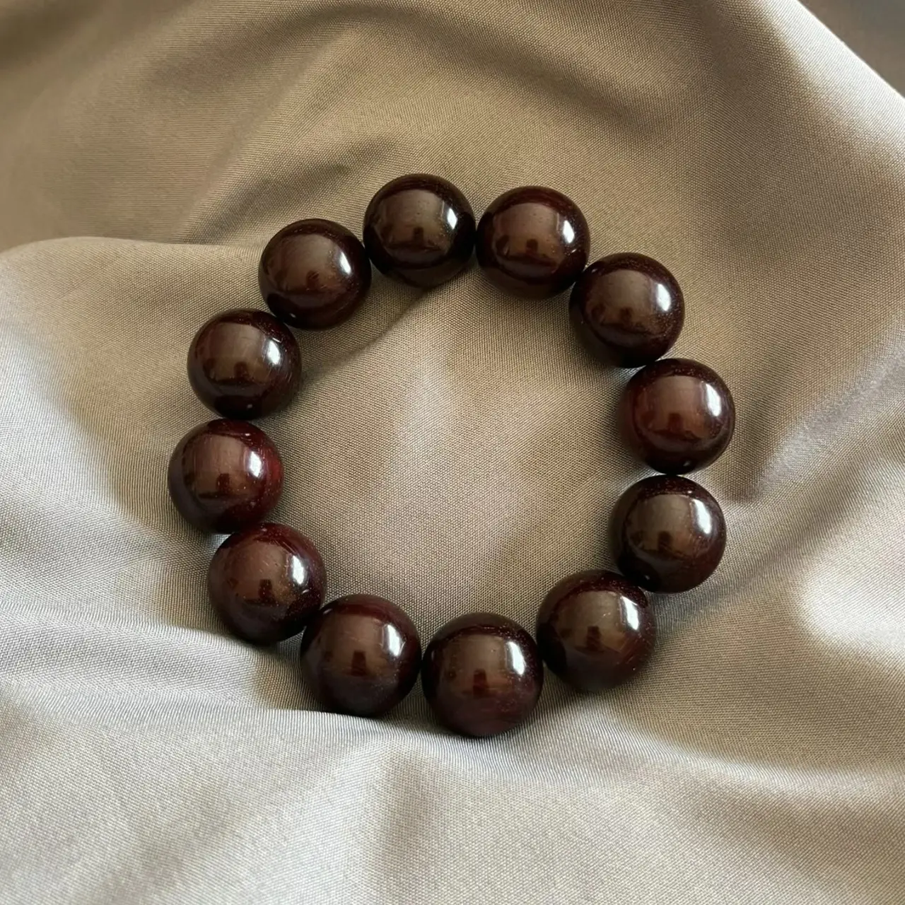 2.0尺寸12颗印度小叶紫檀