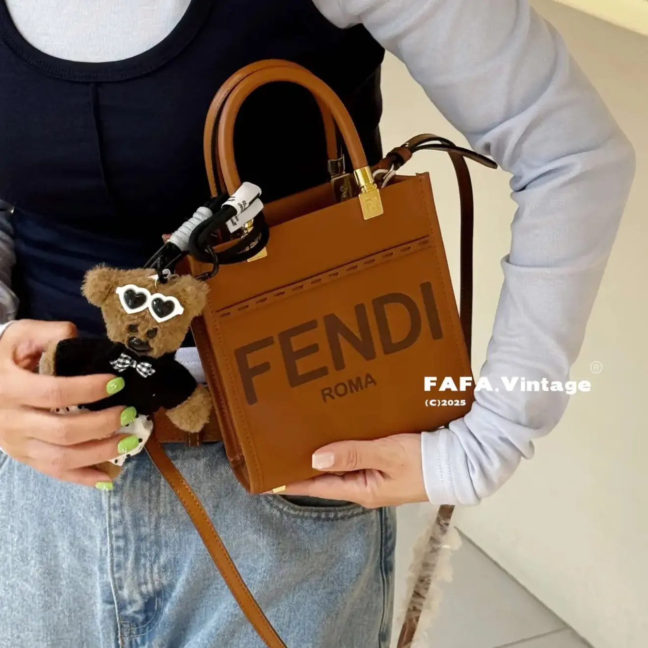 99新 FENDI/芬迪 發發中古·99新 fendi sunshine手提斜挎包