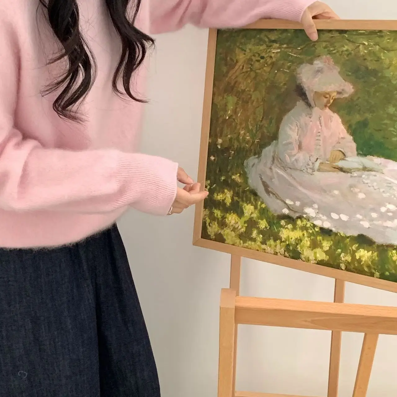 【温柔系】厚款常规款不褪色圆领纯色羊绒衫洋气百搭针织韩版