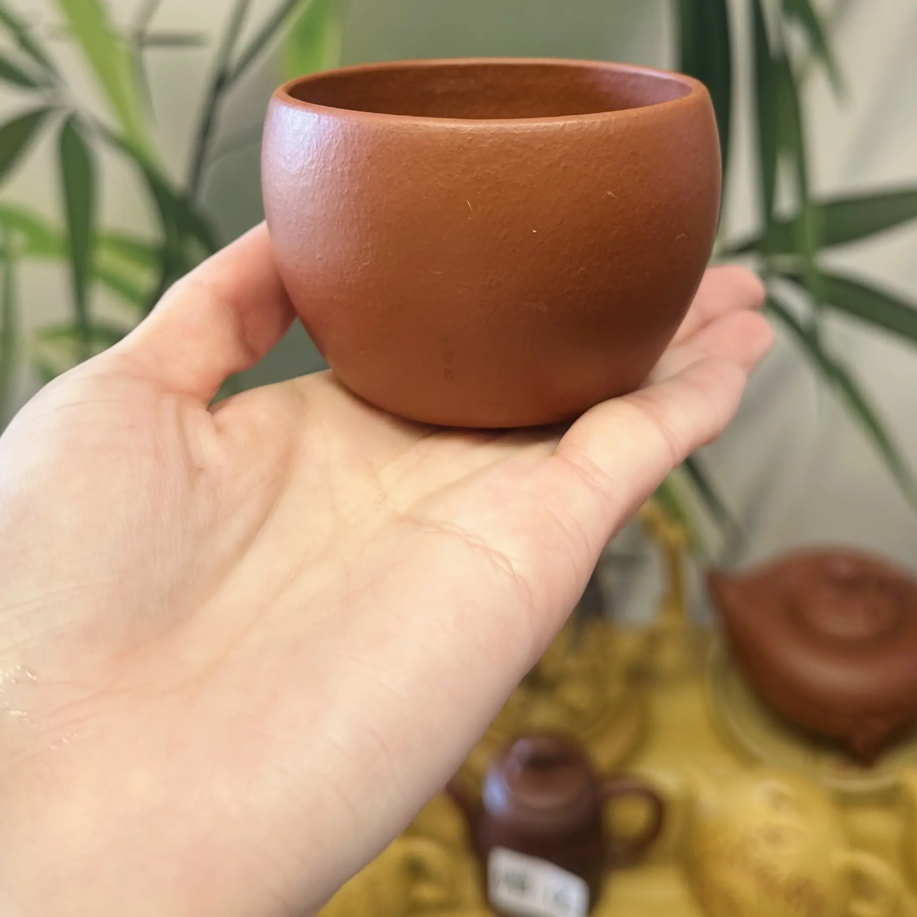 【国工蒋洁作品】主人杯·全手工·黄龙山原矿朱泥大红袍·100cc