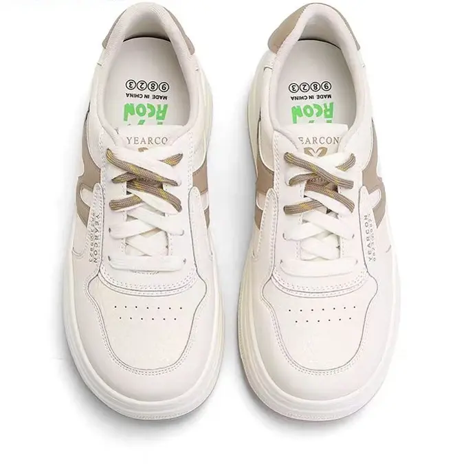 圆头秋季透气运动休闲鞋休闲板鞋平跟休闲健步板鞋