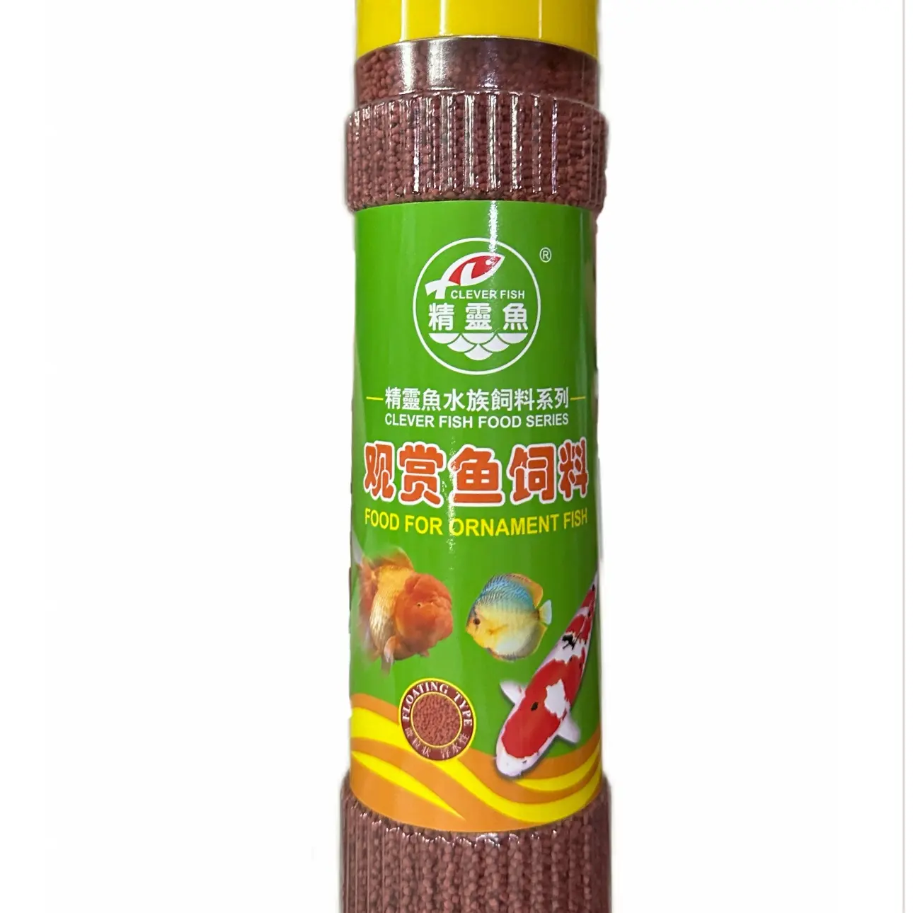 观赏鱼通用增色高蛋白鱼粮 金鱼锦鲤鹦鹉适用饲料（335克上浮饲料）