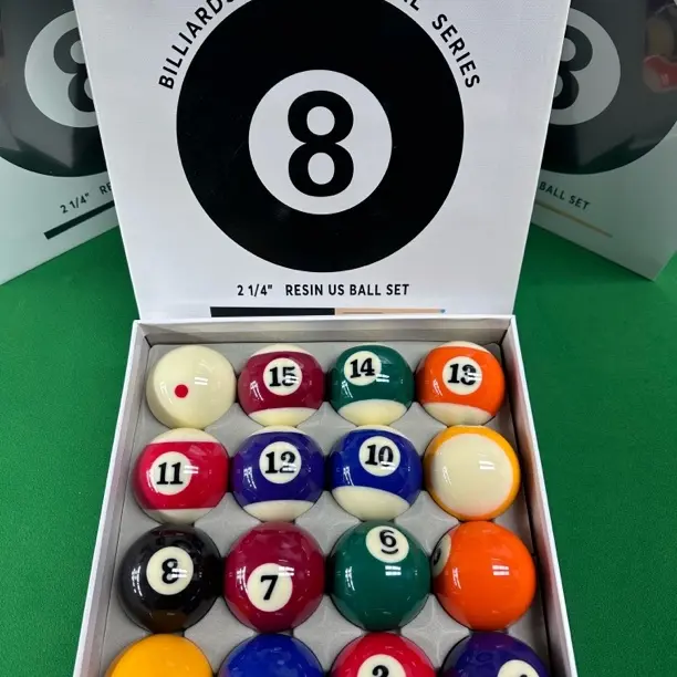 （热卖）高端TV水晶球中式黑八美式标准专业台球子用品标准比赛专业