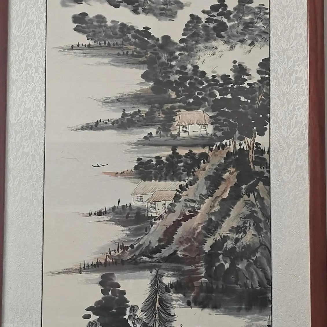 山水六条屏 复古书画纯手画装饰画