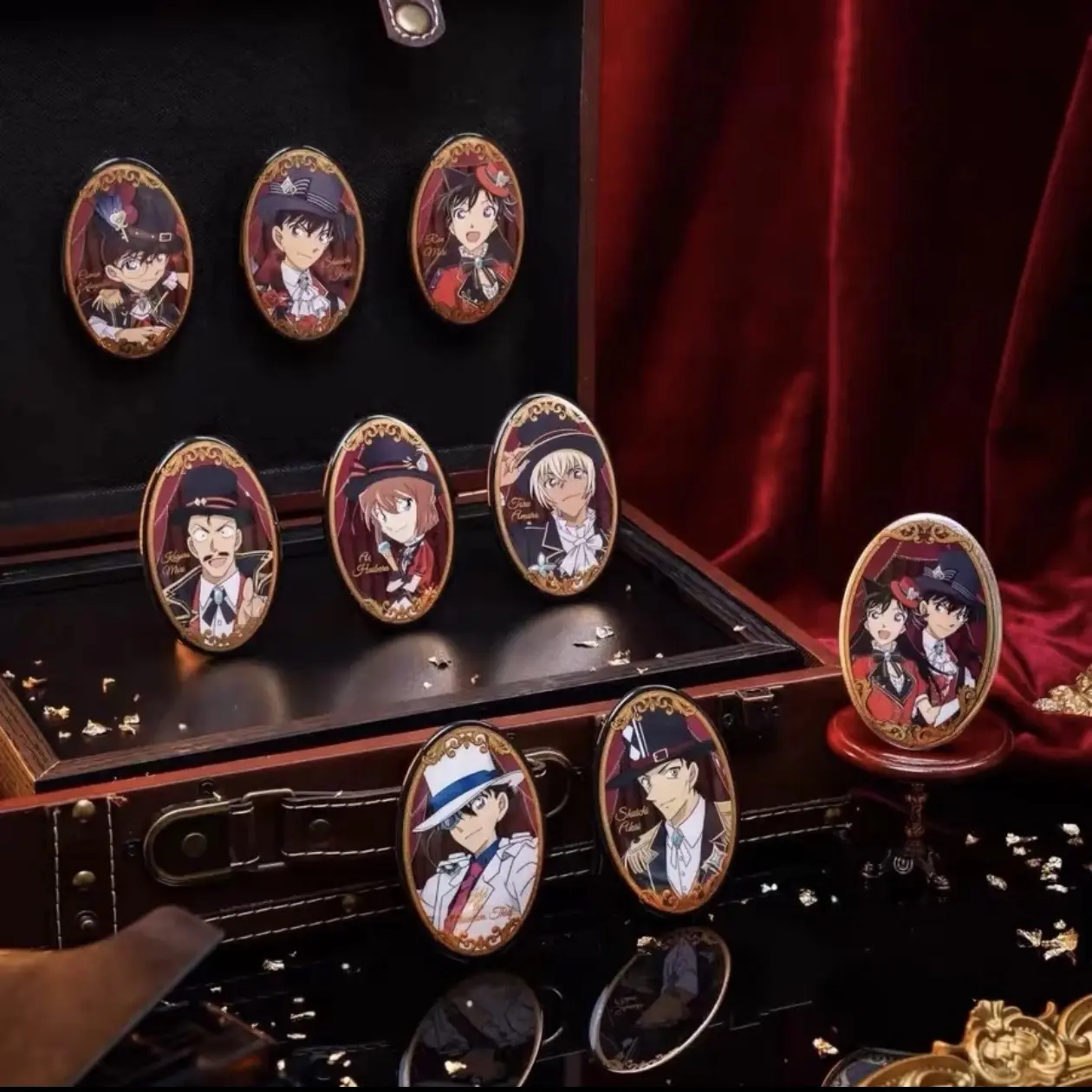 名侦探柯南魅影戏法系列盲盒冰箱贴开瓶器两用正版授权