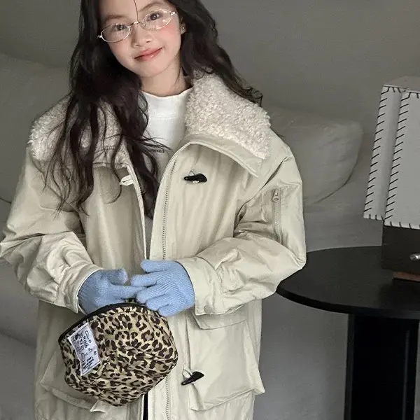 269-mochier沫弛尔女大童派克服2025冬季新品加绒加厚