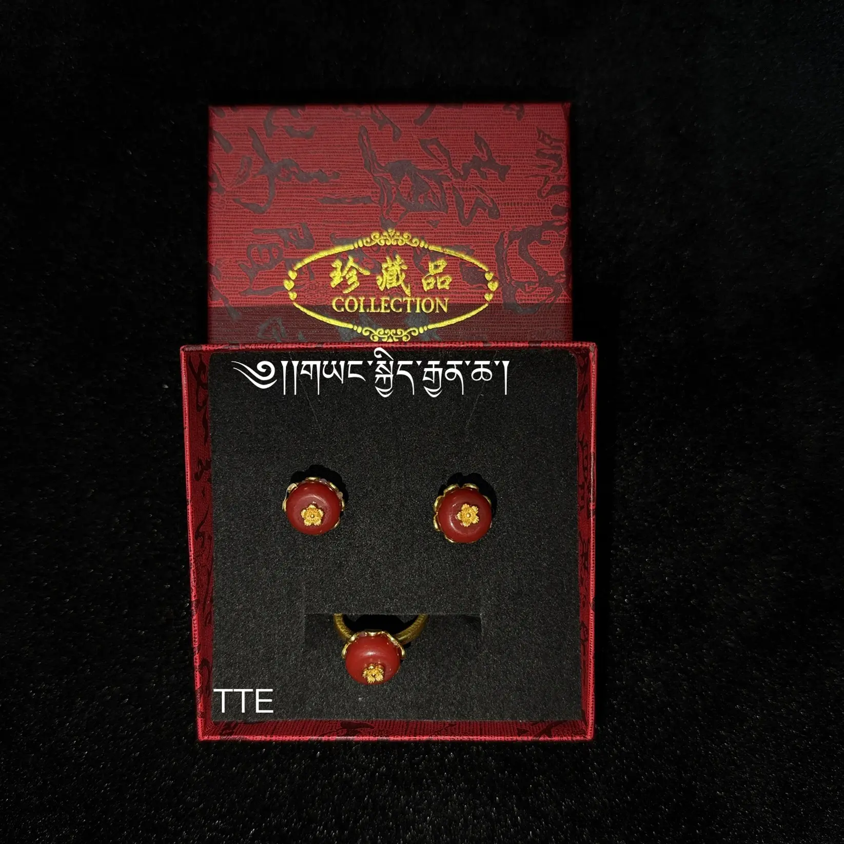 钛钢耳饰 323232藏式饰品民族风耳钉