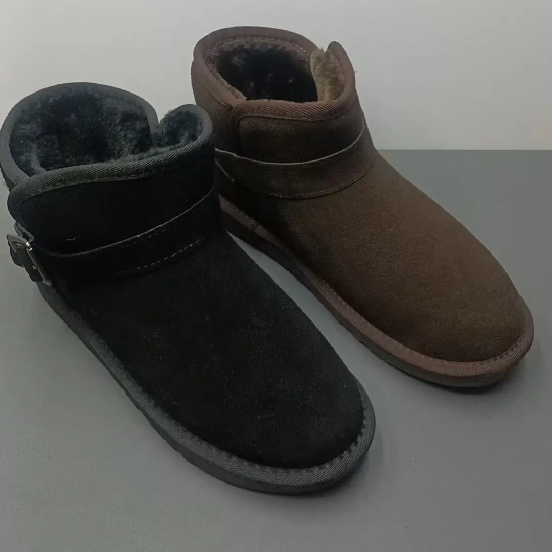 20雪地靴男冬季防滑短筒加绒保暖棉鞋户外抗寒加厚面包鞋百搭