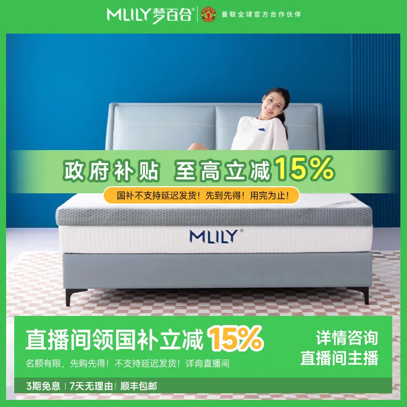 梦百合【舒梦丨薄垫】双面可睡榻榻米床垫宿舍租房户外出游抑菌