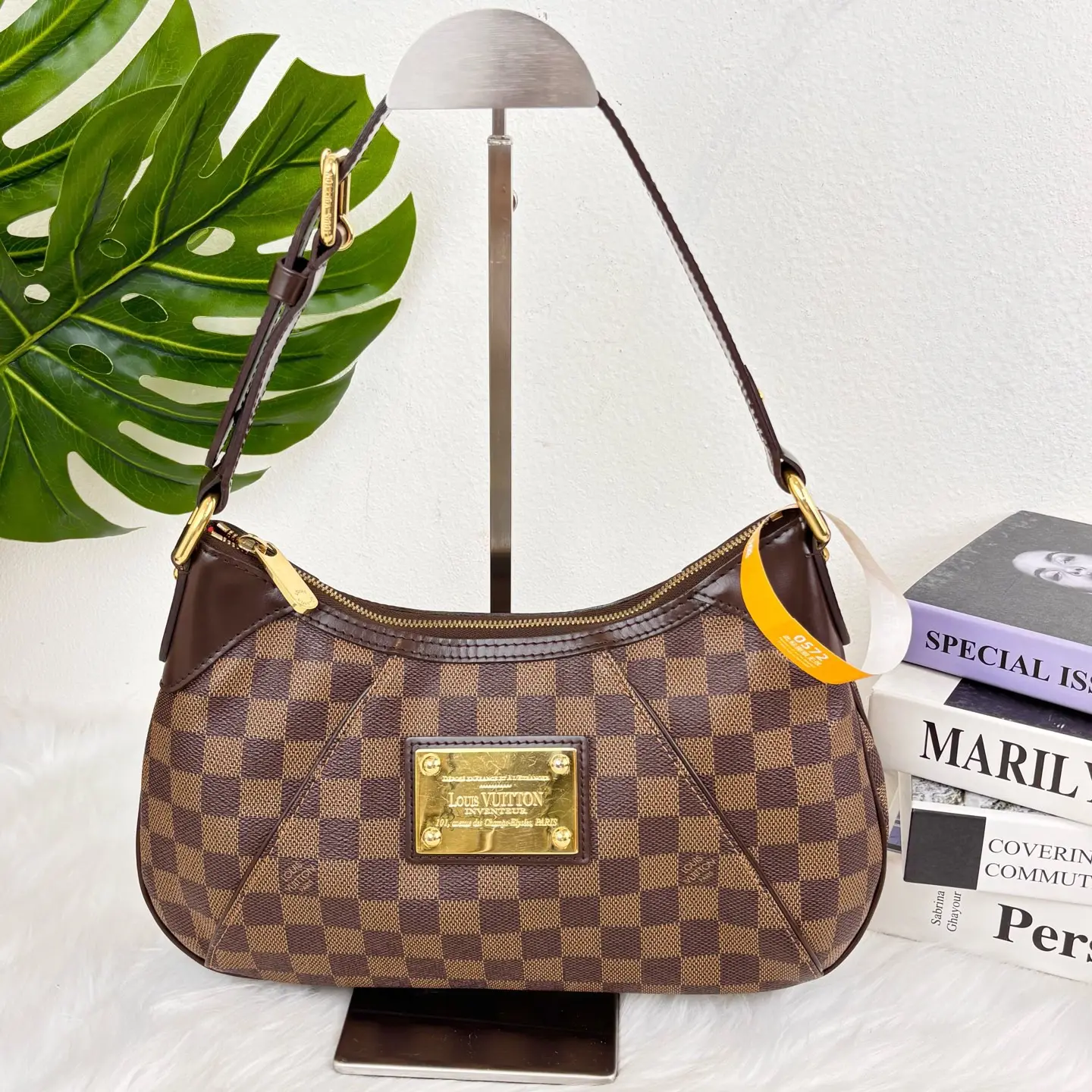 95新 LouisVuitton/路易威登 棋盘格小号南瓜腋下包 