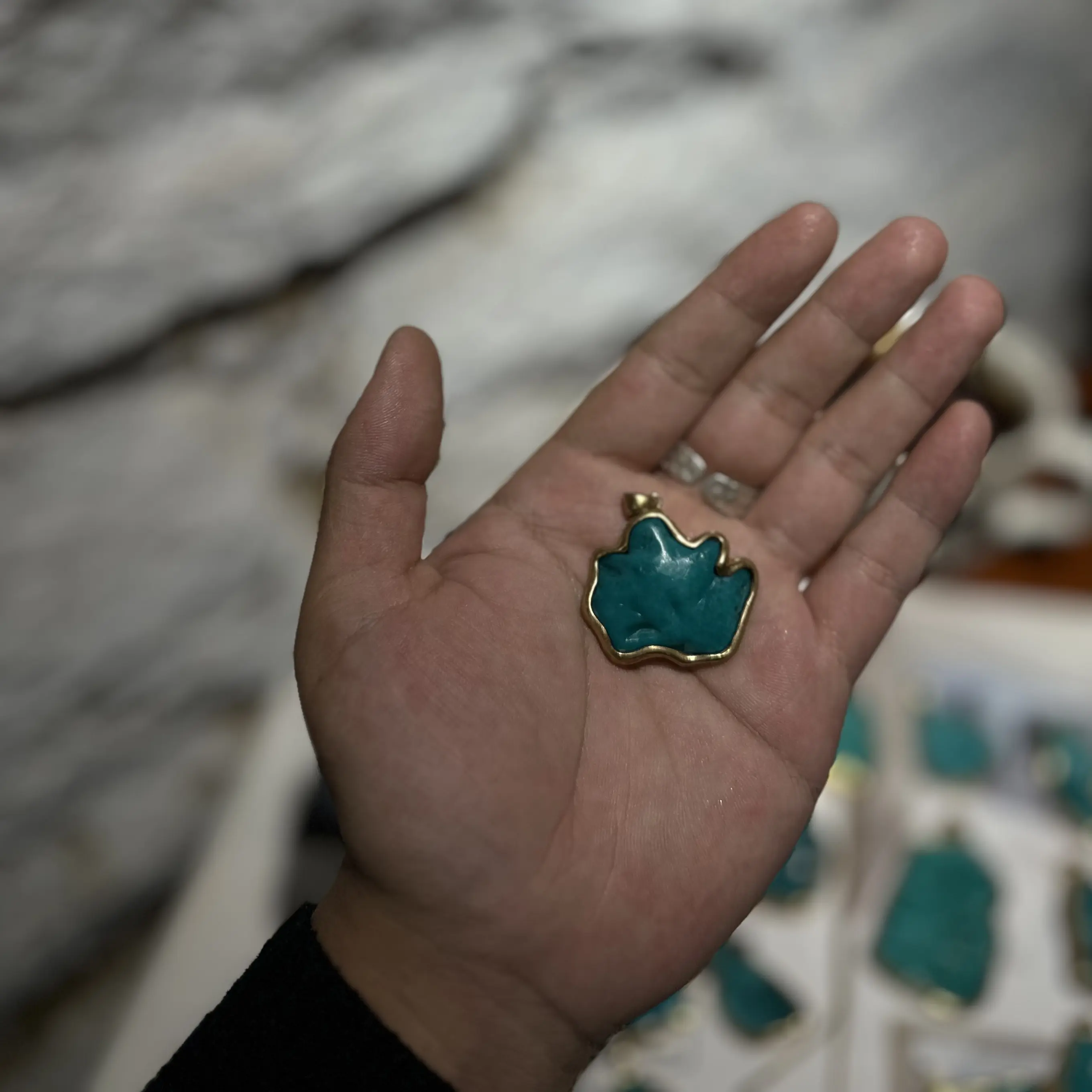 铜合金锆石吊坠 小义臻品 铜合金松松锁骨链项链吊坠时尚个性