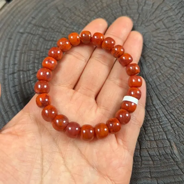 原矿南红瓦西牛血红高货9老型单圈T08416