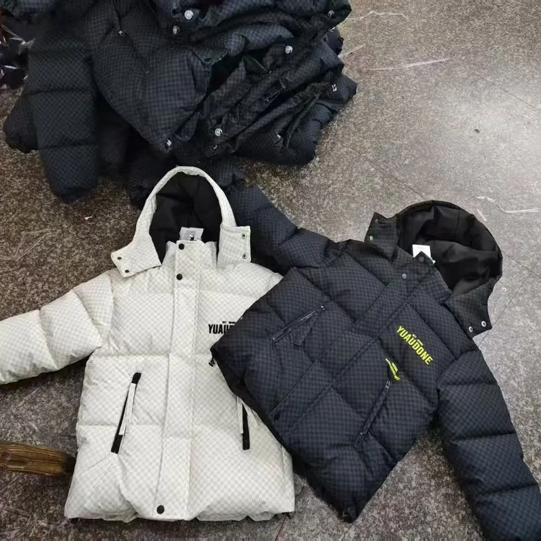 格子休闲风连帽休闲C类棉袄棉服加厚女童童装百搭