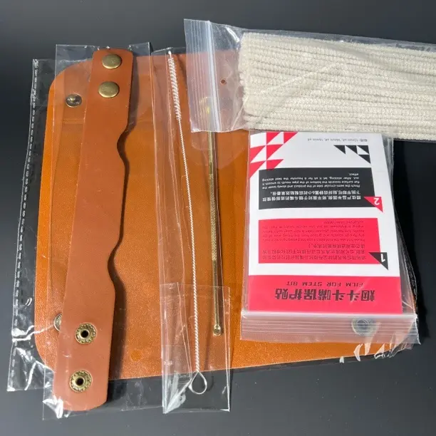 烟斗新手套装 清理工具通条压棒醒草盘 皮斗架 咬嘴贴膜 烟道刷