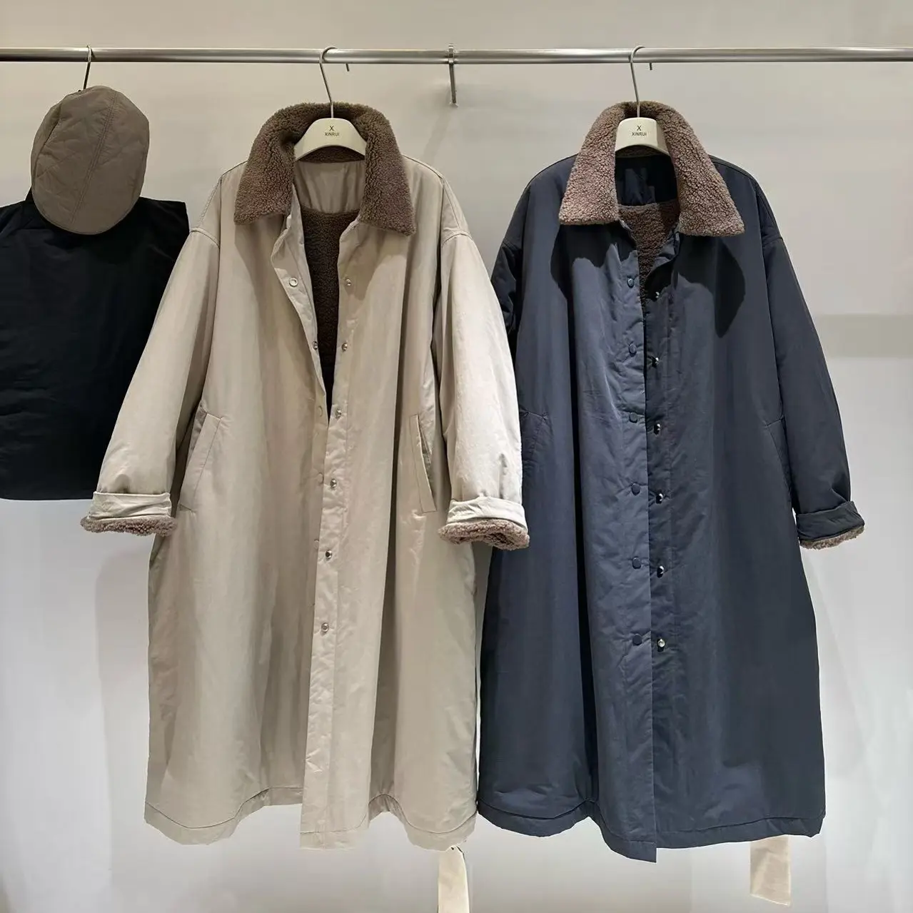 韩国原创设计师品牌棉服，风衣