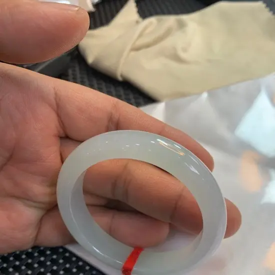 天然缅甸翡翠a货手镯糯冰底正圈