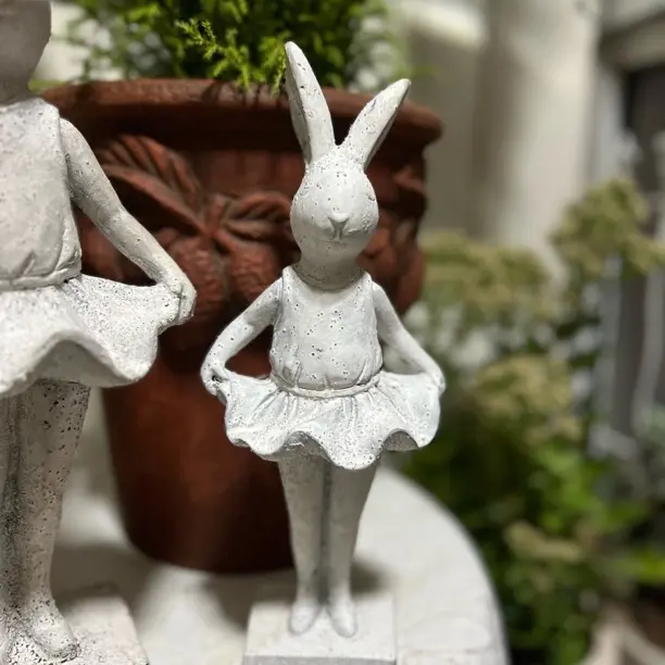 复古做旧树脂可爱兔子摆件（小号28cm大号38）做旧款看清楚再下单