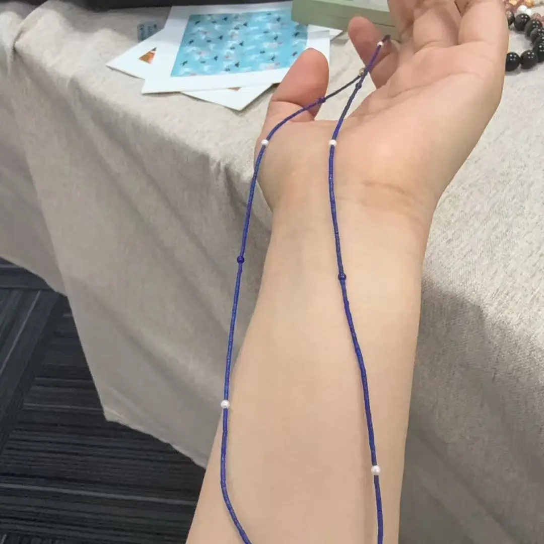 青金石项链约45cm款式多样设计感百搭蓝色轻奢