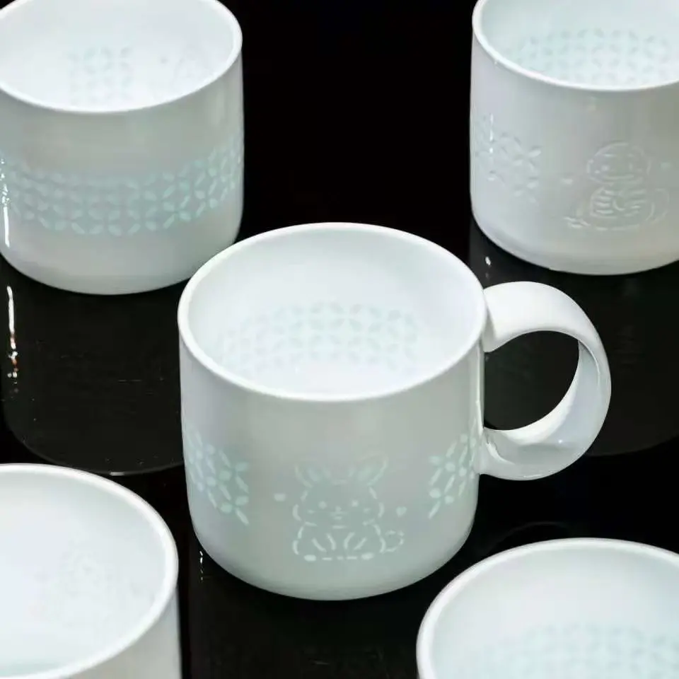 陶瓷十二生肖杯子玲珑杯水杯家用杯喝水杯子咖啡杯礼物茶杯