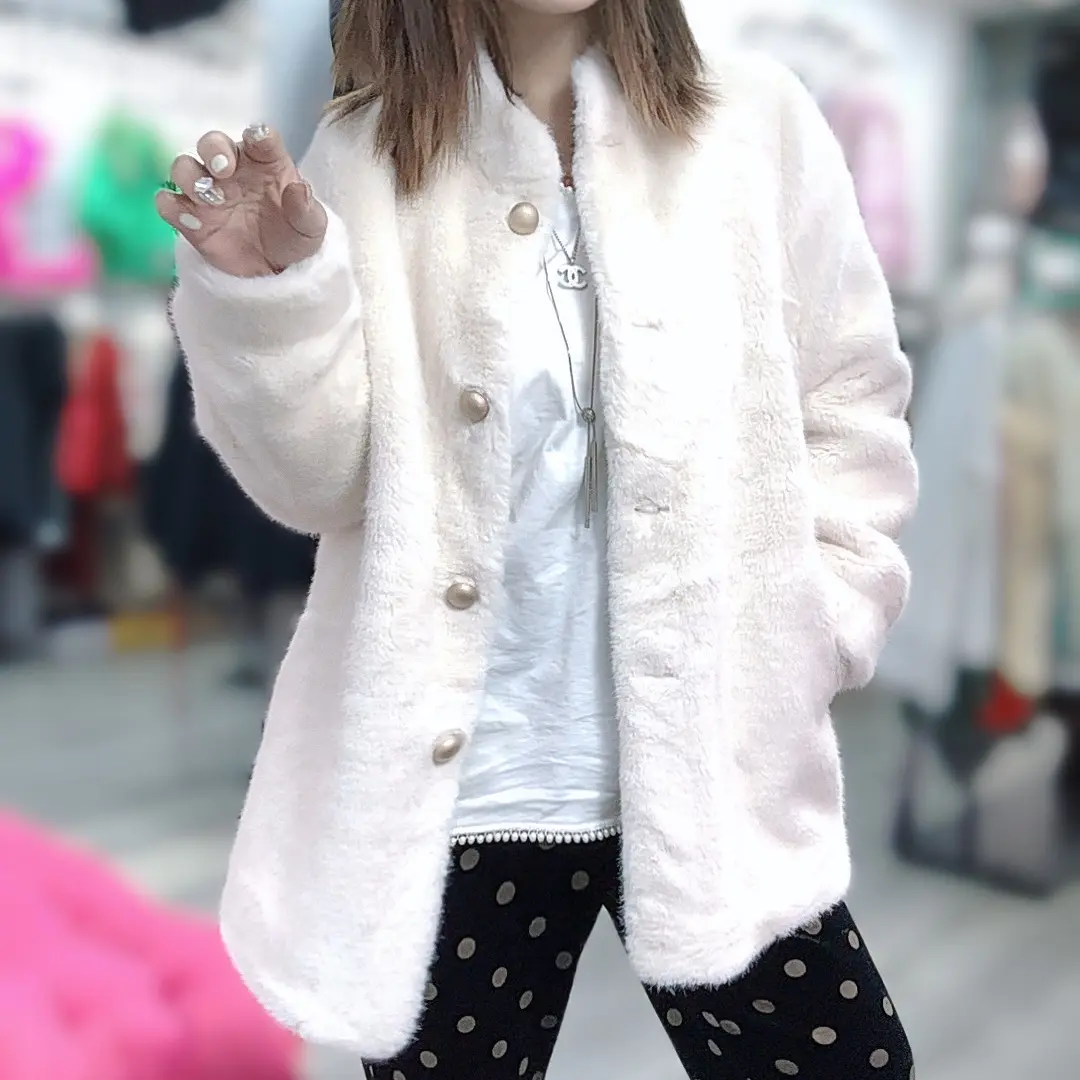 冬季新款加厚外套大小姐时尚气质奢华保暖中长款百搭外套