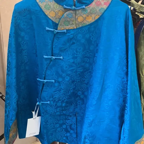 新中式国风提花刺绣宽松女士衬衫内搭小衫